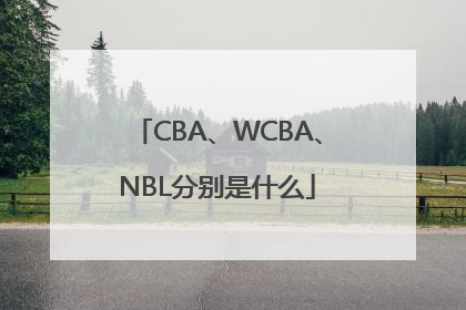 CBA、WCBA、NBL分别是什么